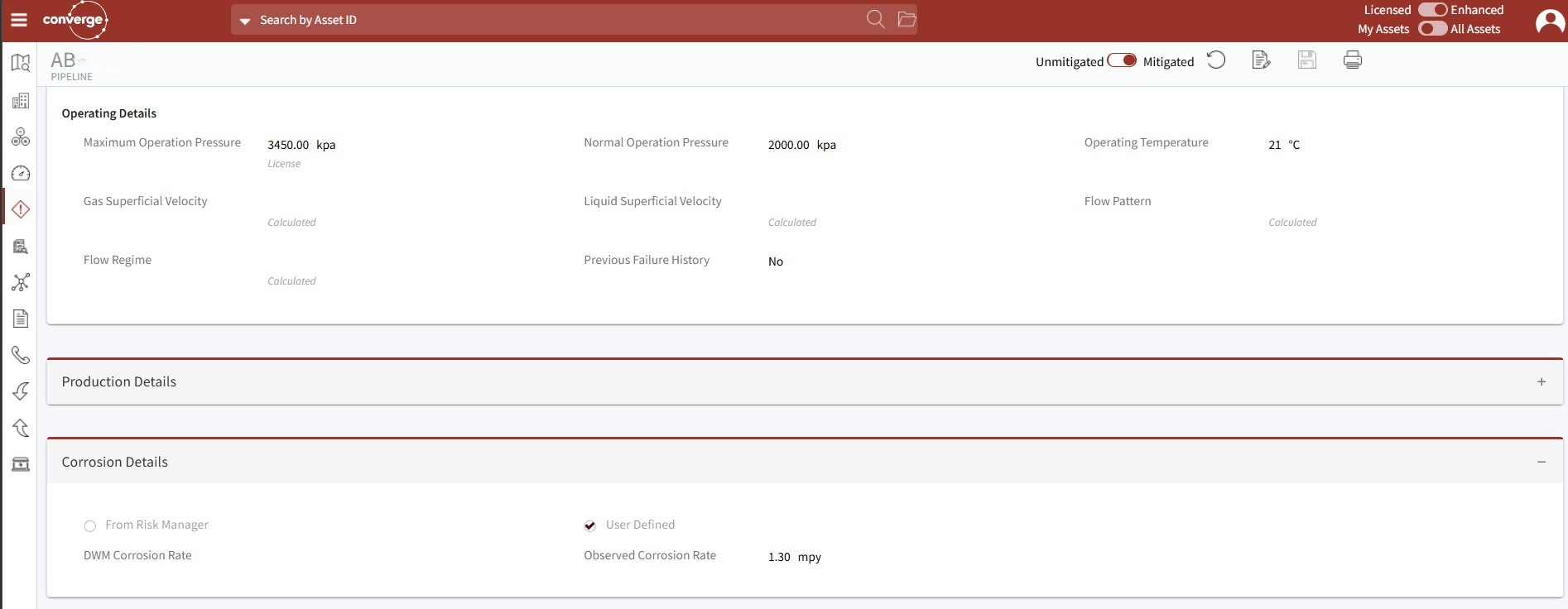 Risk Manager 5.1 Observed Corrosion Rate